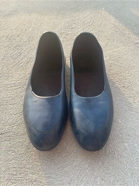 SWIMS Navy Overshoes Waterproof Rubber Shoe Covers L